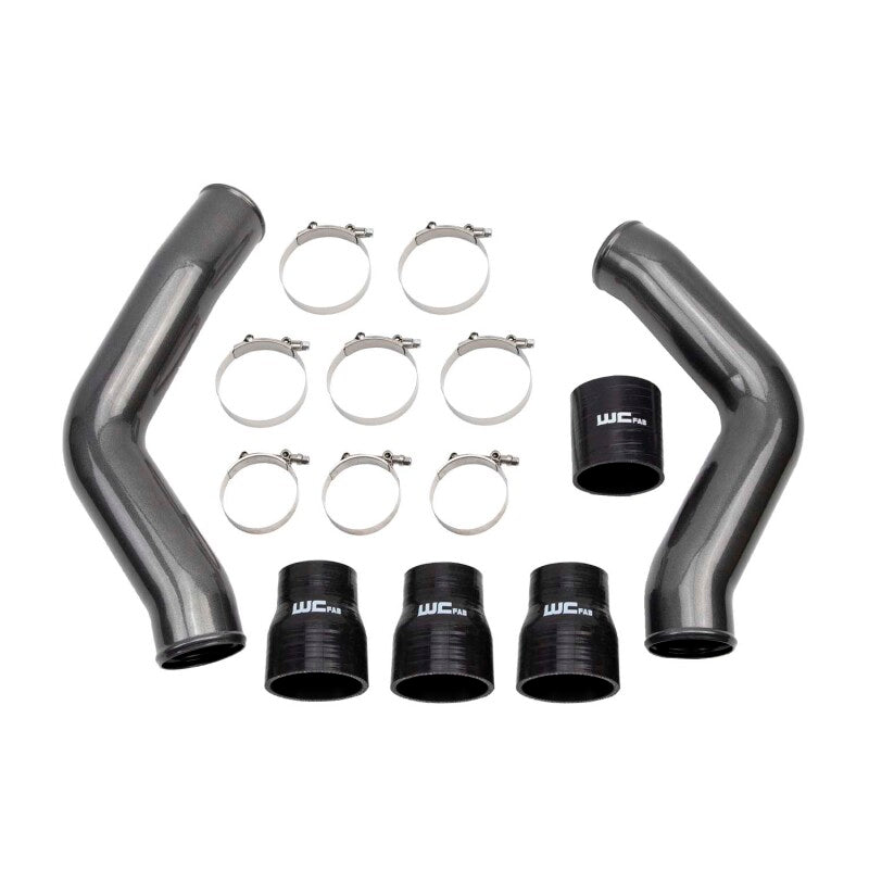 Wehrli 13-18 Ram 6.7L Cummins 3.5in Intercooler Pipes Kit - Bengal Silver