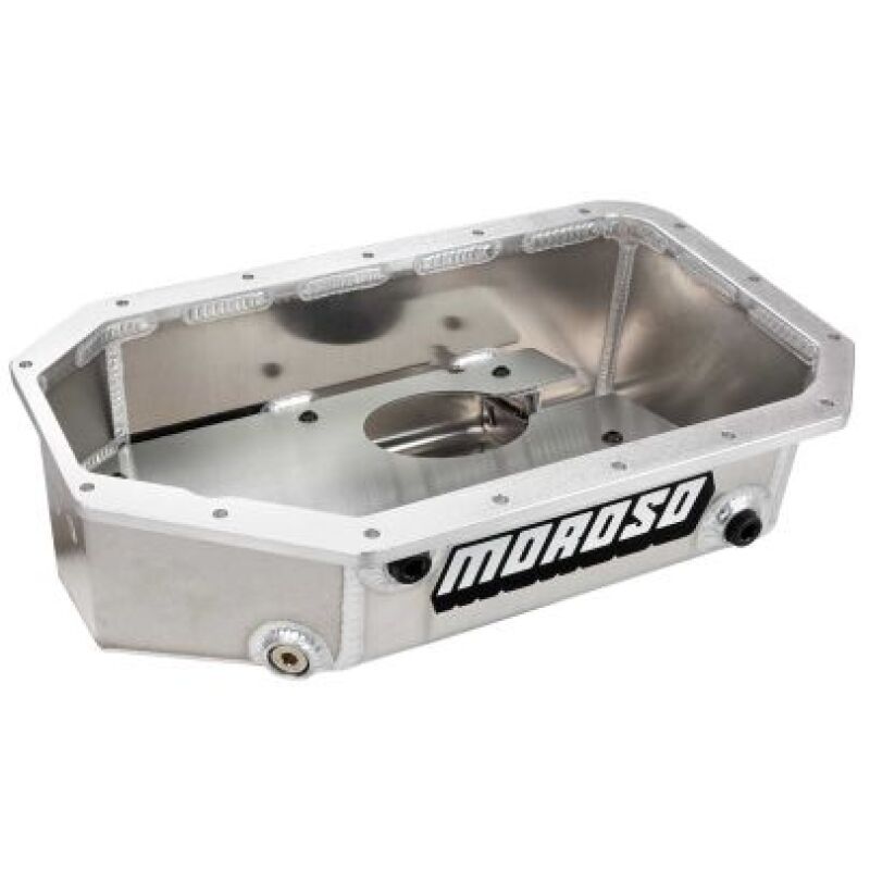 Moroso Honda/Acura K20/K24 Swap Road Race Baffled Wet Sump 6.5 Qt 6.25in Deep Aluminum Oil Pan