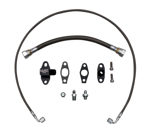 Wehrli LB7/LLY/LBZ/LMM/LML Duramax S400 Single Turbo Oil Line Kit