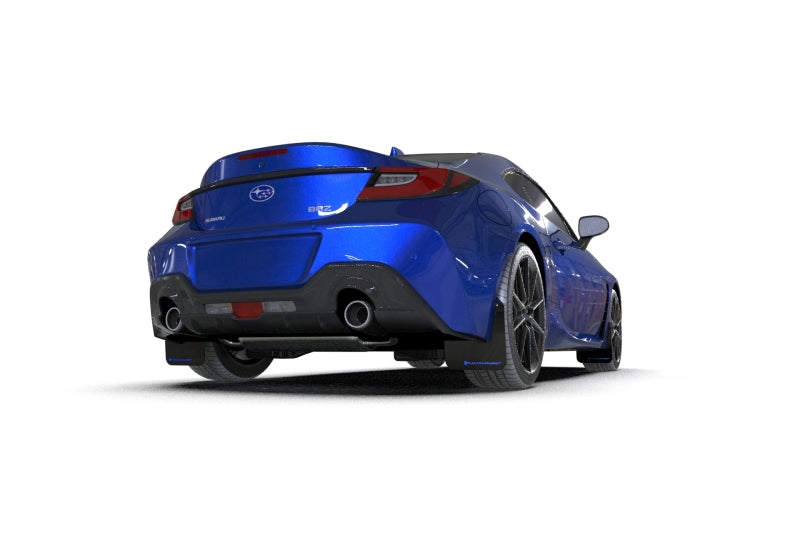 Rally Armor 2022+ Subaru BRZ / 2022+ Toyota GR86 Black UR Mud Flap w/ Blue Logo