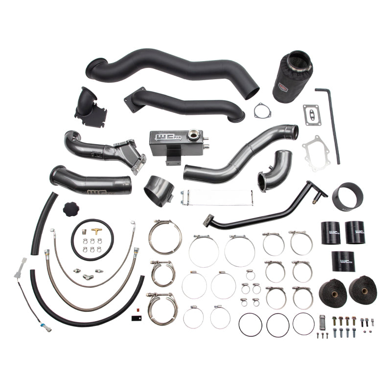 Wehrli 01-04 Duramax LB7 Twin Turbo Kit S400/Stock - Semi-Gloss Black