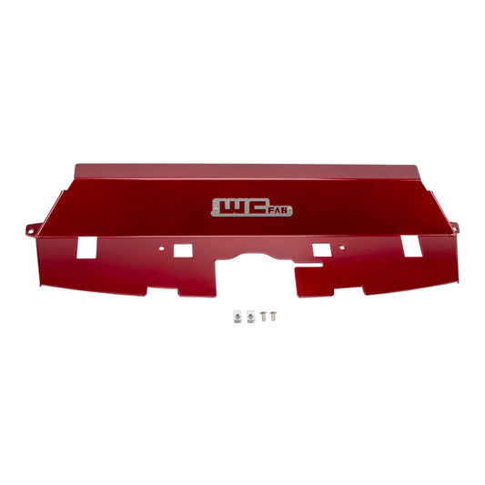 Wehrli 13-18 Cummins Fabricated Aluminum Radiator Cover - WCFab Red