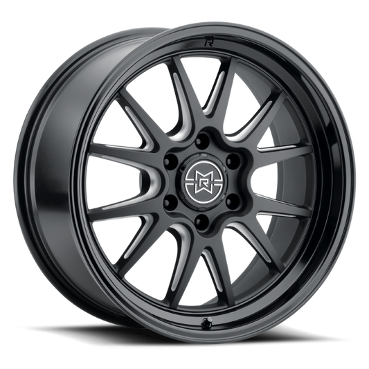 Method Raised MR802 20x9 / 6x5.5 BP / 12mm Offset / 106.25mm Bore - Double Black Milled Wheel