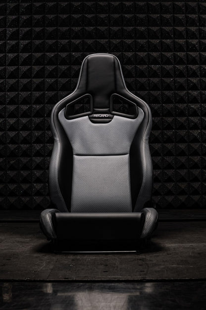 Recaro Cross Sportster ORV Driver Seat - Black Vinyl/Grey Vinyl