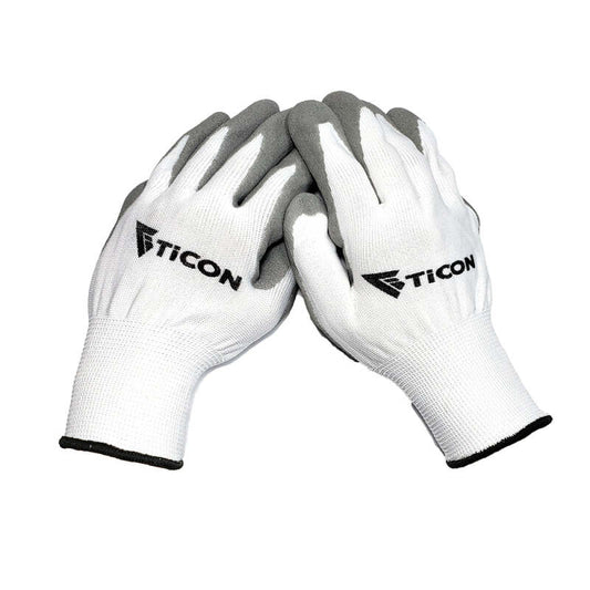 Ticon Industries Fabrication Basics Nitrile Coated Nylon Gloves 10pk - Medium (Size 8)