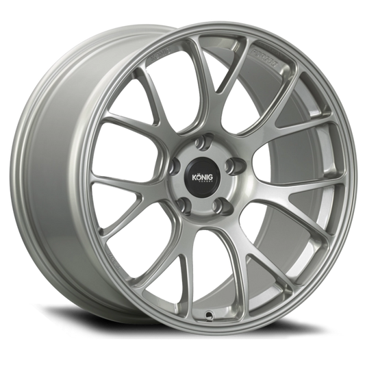 Konig Forged F1M 18X10 5X120 ET25 Ash Silver Knurled Bead