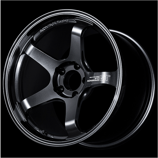 Advan GT Beyond 18X10.5 +32 5-112 Racing Titanium Black Wheel