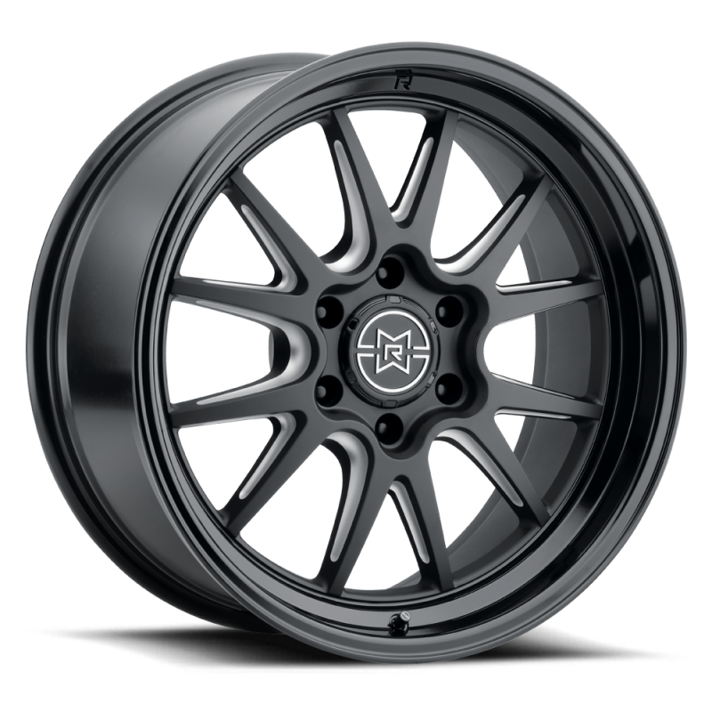 Method Raised MR802 22x12 / 8x6.5 BP / -40mm Offset / 121.3mm Bore - Double Black Milled Wheel