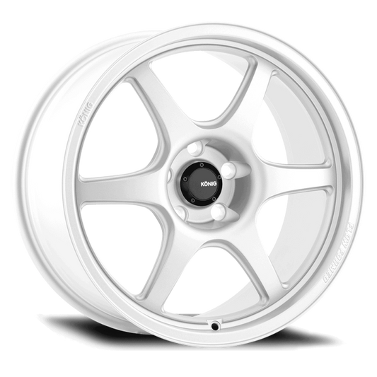 Konig Hexaform 17X8 4X108 ET40 Gloss White Flow Formed