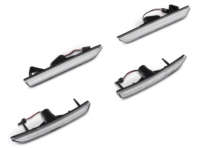 Raxiom10-14 Ford Mustang Axial Series LED Side and Quarter Marker Lights- Clear