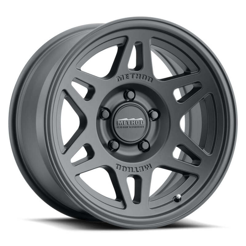 Method MR706 Bead Grip 17x7.5 30mm Offset 5x100 100mm Matte Black Wheel