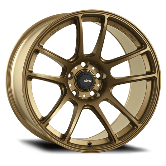 Konig Heliogram 17X8.5 4X100 ET45 Matte Bronze Knurled Bead Flow Formed