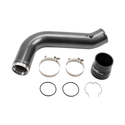 Wehrli 17-19 Chevrolet 6.6L L5P Duramax Passenger Side 3.5in Intercooler Pipe - Sparkle Bomber Orang