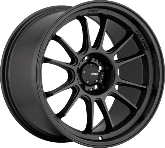 Konig Hypergram 18x11 5x120 ET25 Matte Black Wheel