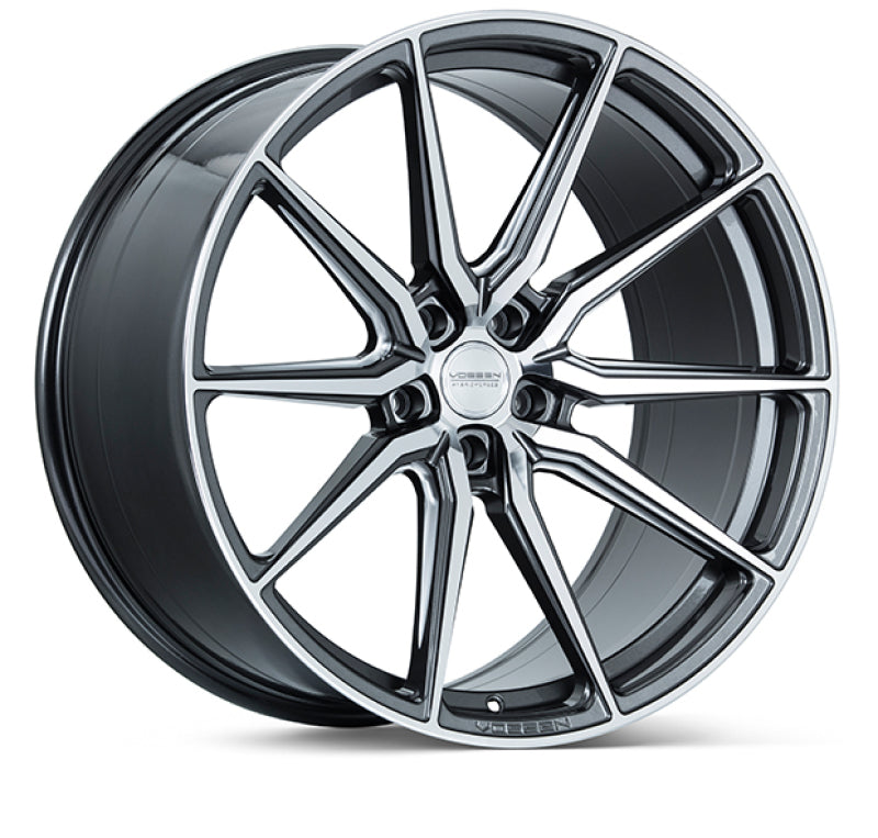 Vossen HF-3 20x10.5 / 5x112 / ET30 / Deep Face / 66.5 - Gloss Graphite Polished