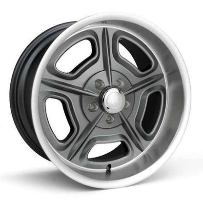 Race Star 32 Mirage 18x7 / 5x5.00 BC / 5 BS / 25.4 Offset Metallic Gray w/ Machined Lip Wheel