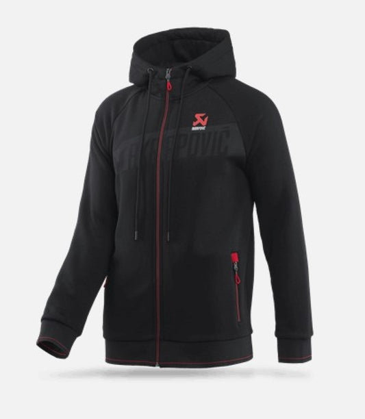 Akrapovic mens Corpo Zip Hoodie Black - Small