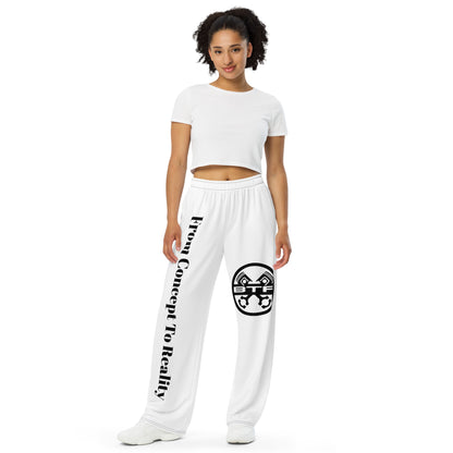 BTR All-over print unisex wide-leg pants