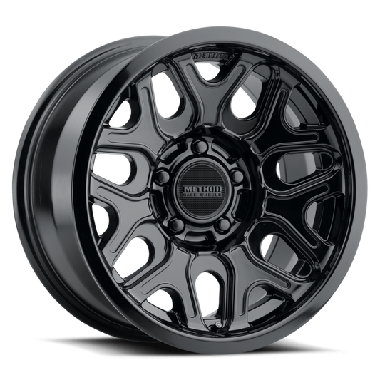 Method MR322 / 20x9 / 8x6.5 BP / 12ET / 5.44in BS / 130.81mm CB - Gloss Black Wheel