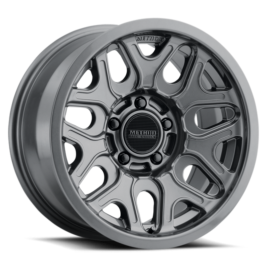 Method MR322 / 20x9 / 8x180 BP / 12ET / 5.44in BS / 130.81mm CB - Gloss Titanium Wheel