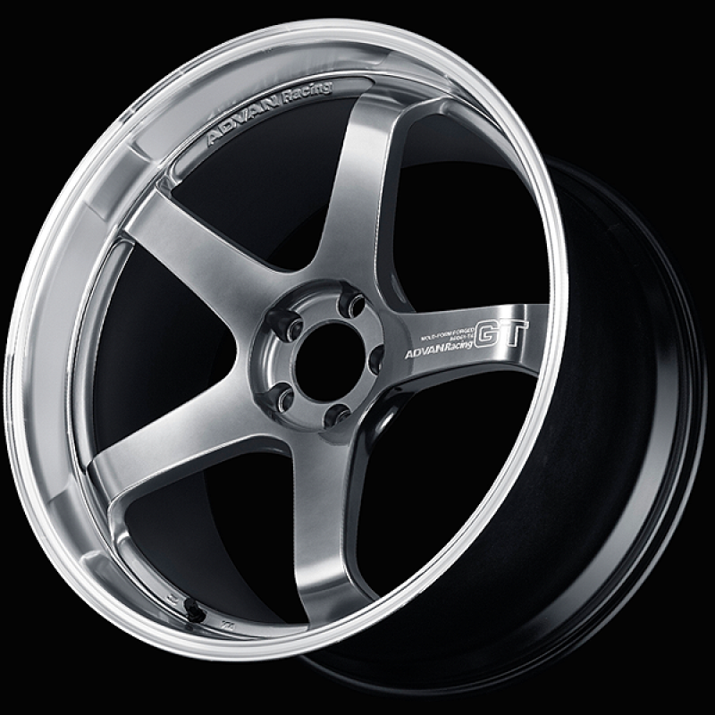 Advan GT Beyond 18x12 +25 5-114.3 Machining/Hyper Platinum Black Wheel