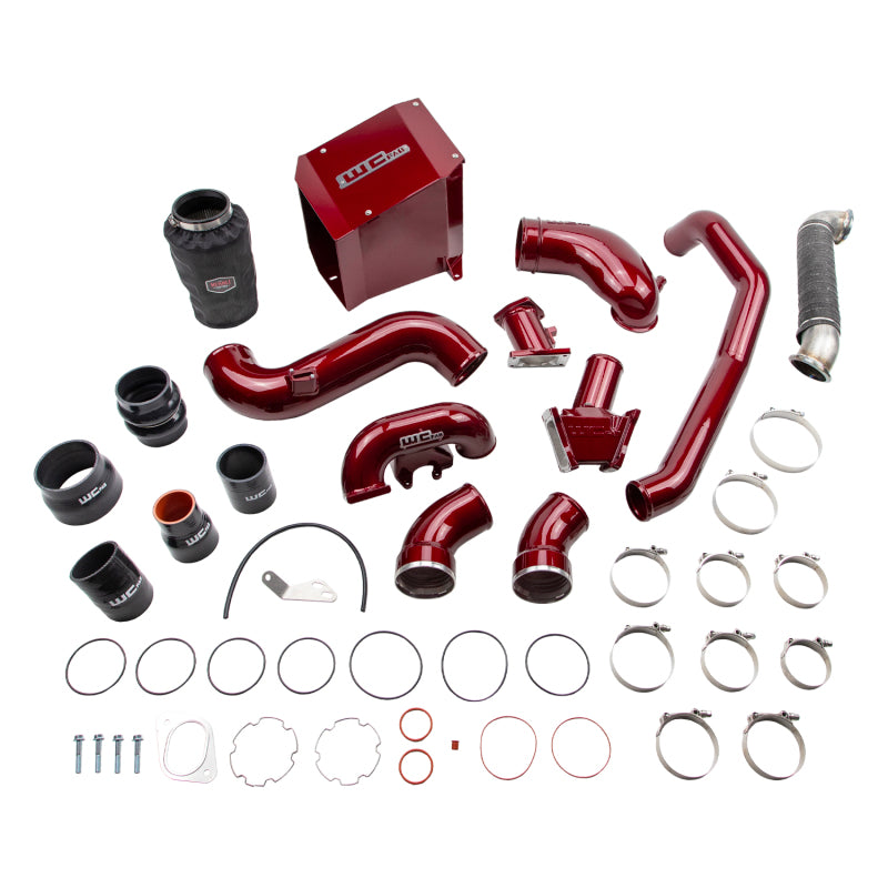 Wehrli 07.5-2010 Chevrolet 6.6L Duramax LMM Stage 3 High Flow Bundle Kit - WCFab Red