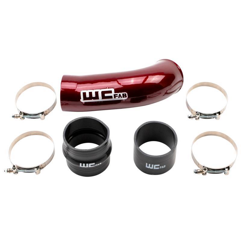 Wehrli 2020+ Chevrolet 6.6L L5P Duramax 4in Intake Pipe (Use w/OEM Air Box) - Candy Red