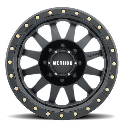 Method MR304 Double Standard 18x9 -12mm Offset 8x6.5 130.81mm CB Matte Black Wheel