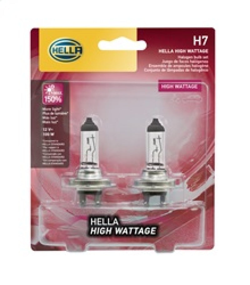 Hella High Wattage Bulb H7 12V 100W PX26d T4.6 (Pair)