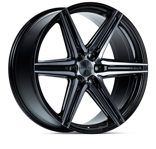 Vossen HF6-2 24x10 / 6x139.7 / ET25 / Deep Face / 106.1 - Tinted Gloss Black Wheel