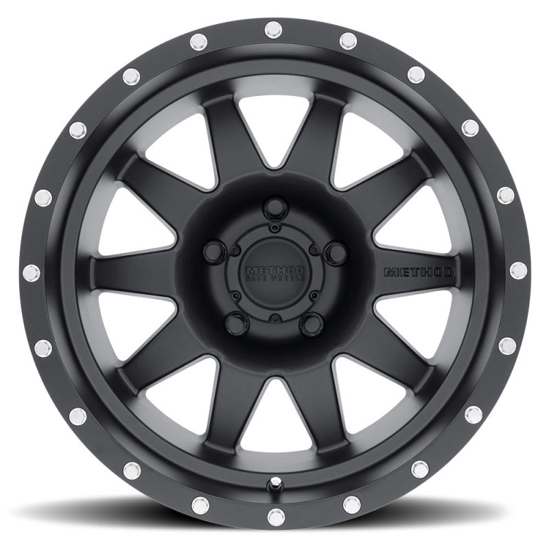 Method MR301 The Standard 17x8.5 0mm Offset 5x4.5 83mm CB Matte Black Wheel