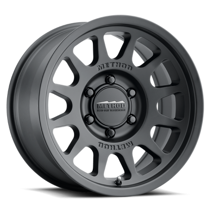 Method MR703 17x8.5 0mm Offset 6x5.5 106.25mm CB Matte Black Wheel