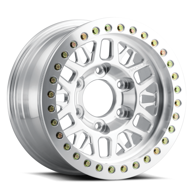 Raceline RT951F Ryno 17x9in / 8x170 BP / -12mm Offset / 130.81mm Bore - Machined Beadlock Wheel