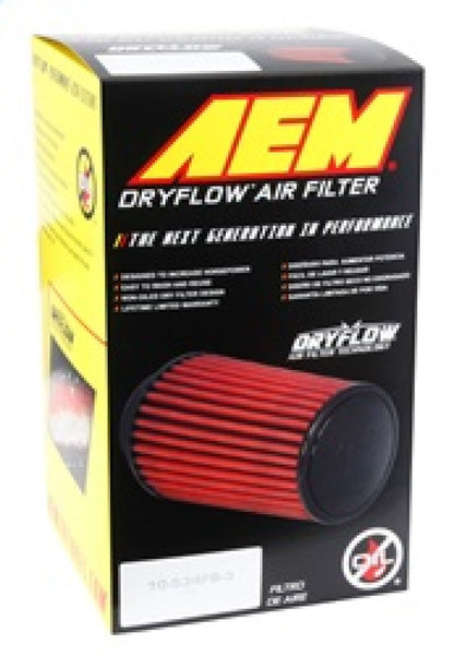 AEM DryFlow Air Filter Kit 4in x 7in DRYFLOW W/O Hole