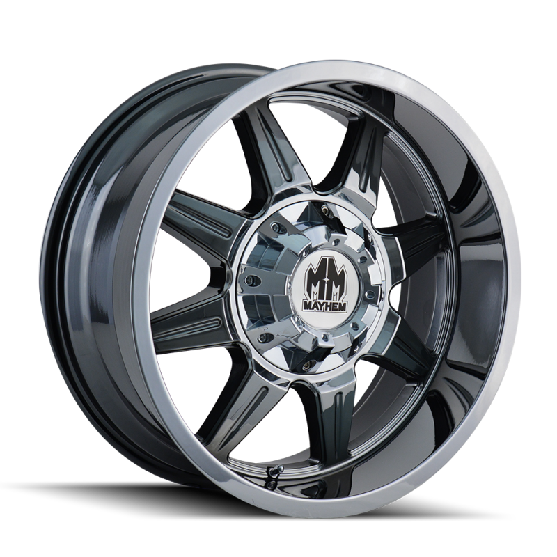 Mayhem 8100 Monstir 20x10 / 6x135 BP / -12mm Offset / 106mm Hub Chrome Wheel