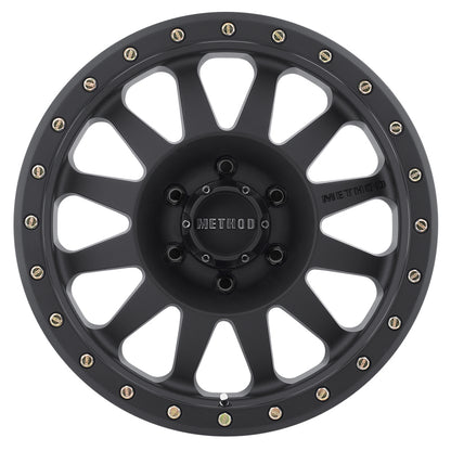 Method MR304 Double Standard 17x8.5 0mm Offset 6x5.5 108mm CB Matte Black Wheel