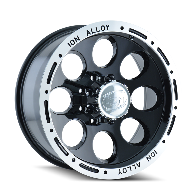 ION Type 174 16x8 / 6x139.7 BP / -5mm Offset / 106mm Hub Black/Machined Wheel