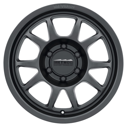 Method MR702 17x7.5 +50mm Offset 6x130 84.1mm CB Matte Black Wheel