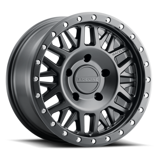 Raceline 951B Ryno 16x8in / 5x114.3 BP / 0mm Offset / 72.62mm Bore - Satin Black Wheel