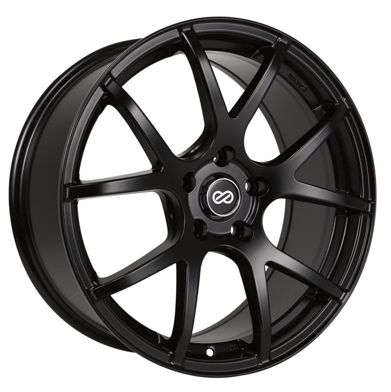 Enkei M52 16x7 45mm Offset 5x100 Bolt Pattern 72.6mm Bore Dia Matte Black Wheel