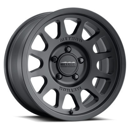 Method MR703 17x7.5 +50mm Offset 5x160 65mm CB Matte Black Wheel