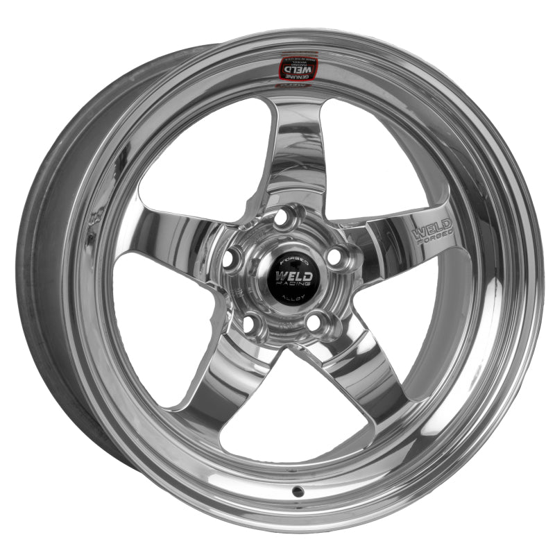 Weld S71 18x10.5 / 5x120mm BP / 7.6in. BS Polished Wheel (High Pad) - Non-Beadlock