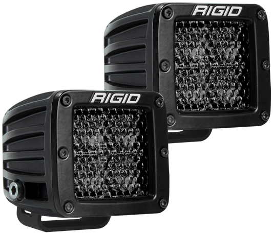 Rigid Industries D Series PRO Midnight Edition - Spot - Diffused - Pair