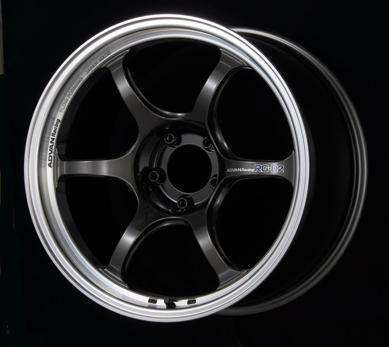 Advan RG-D2 18x9.0 +45 5-100 Machining & Black Gunmetallic Wheel