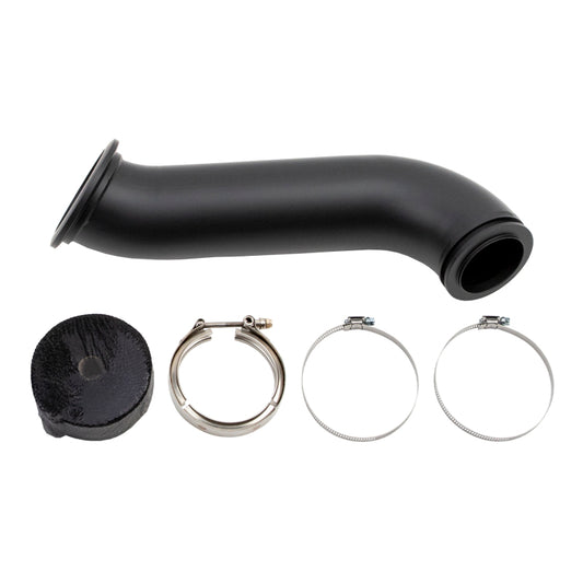 Wehrli 04-07 Dodge Ram Cummins 4in Down Pipe - w/High Mount S300 Turbo & 2nd Gen Manifold