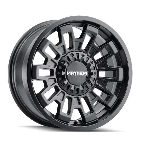 Mayhem 8113 Cortex 20x10 / 5x139.7 BP / -19mm Offset / 110mm Hub Matte Black Wheel