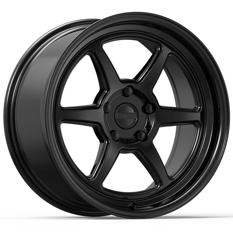 Kansei K14B Roku 18x9in / 5x112 BP / 12mm Offset / 66.56mm Bore - Gloss Black Wheel