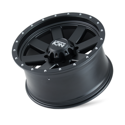 ION Type 134 18x9 / 6x135 BP / 0mm Offset / 87mm Hub Matte Gunmetal/Black Beadlock Wheel