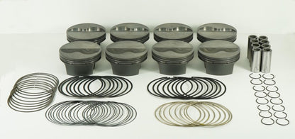 Mahle MS Piston Set Chevy SB 400ci 4.125in Bore 3.5/3.75 Stroke 6.125/6 Rod .927Pin -9cc 12.7/13.5CR