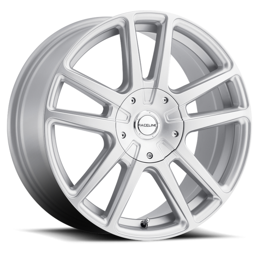 Raceline 145S Encore 16x7in / 5x100/5x114.3 BP / 40mm Offset / 72.62mm Bore - Gloss Silver Wheel